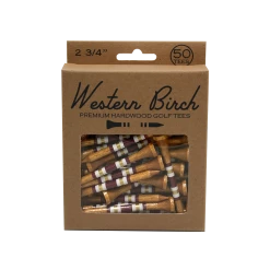 Western Birch Golf Company "Prime Time" Striped Golf Tee