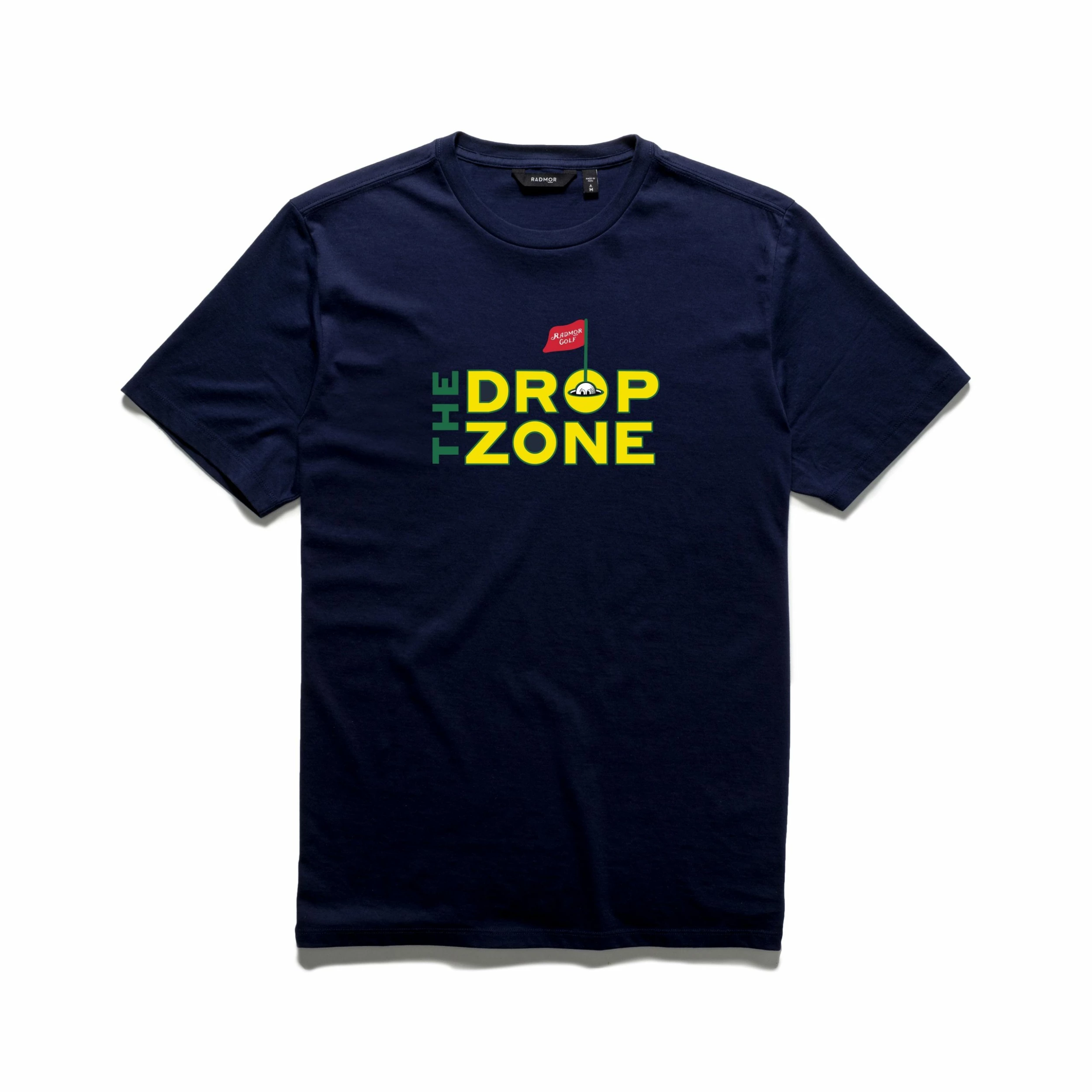 RADMOR X GOLF Drop Zone Collaboration - 'Drop Zone' Players Tee - Navy