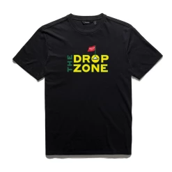 RADMOR X GOLF Drop Zone Collaboration - 'DROP ZONE' Players Tee - Black