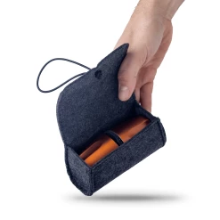 High Camp Flasks Torch Shot-Glass 2-Pack + Soft Case