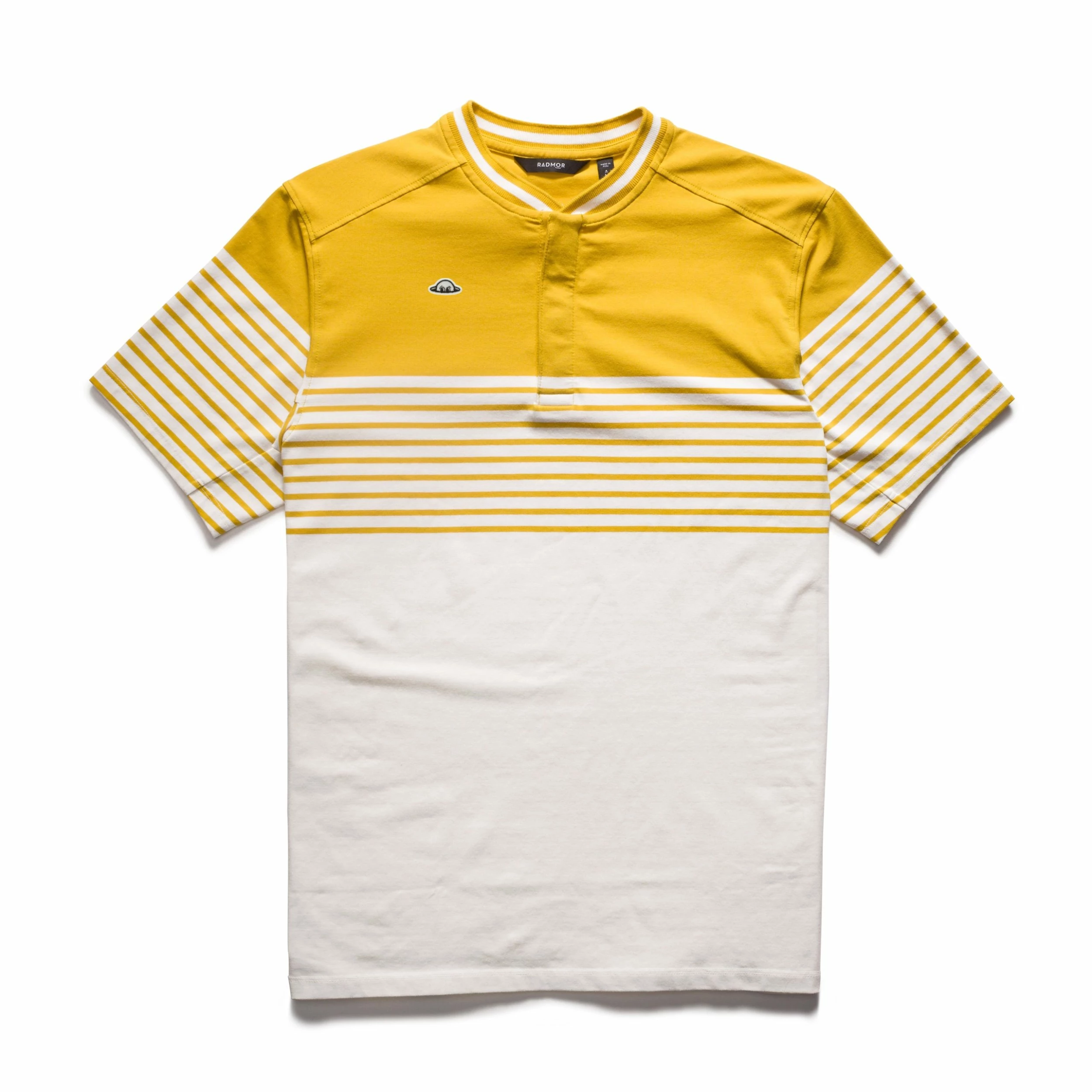 Radmor Colby BobRad Band-Collar Ombre Polo (Lemon)